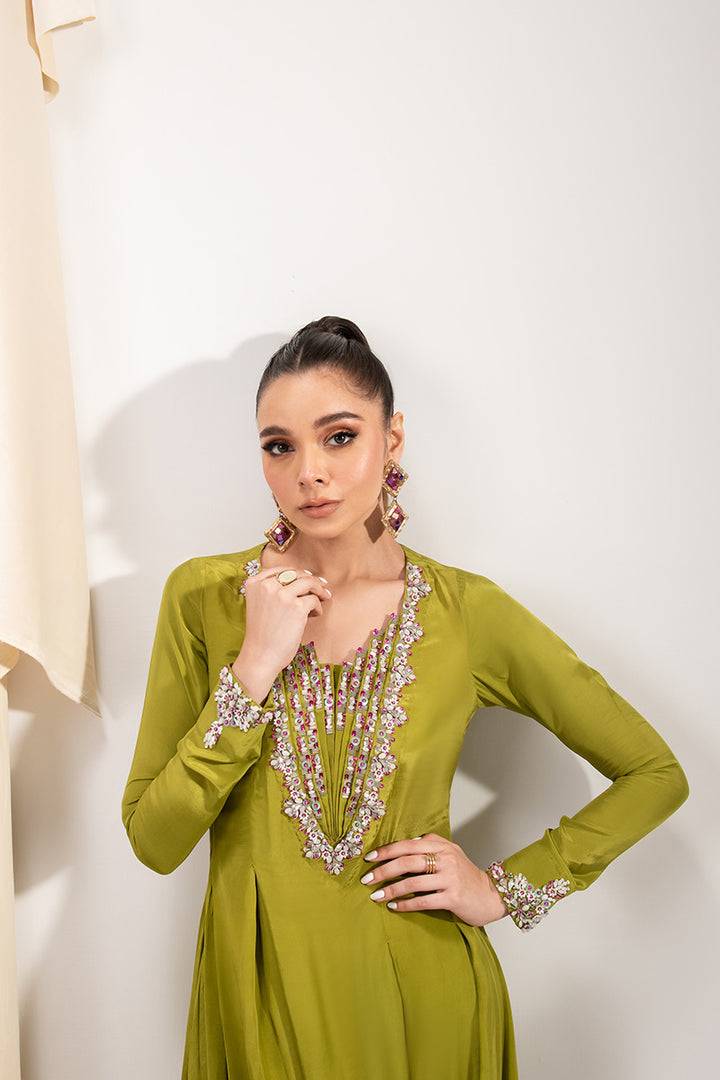 Maria Osama Khan | Tiffany Formals | Peridot - Pakistani Designer Dress - by Maria Osama Khan | Type: Formal - 100% Original at Saira Sultan