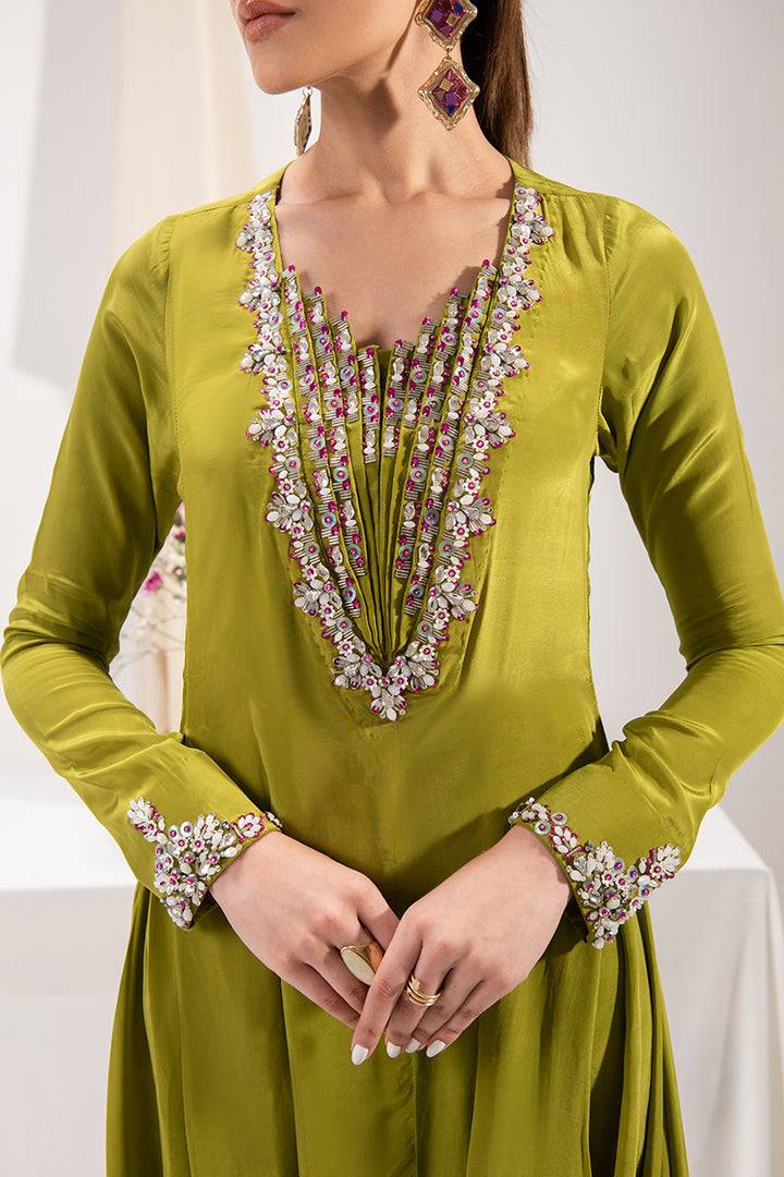 Maria Osama Khan | Tiffany Formals | Peridot - Pakistani Designer Dress - by Maria Osama Khan | Type: Formal - 100% Original at Saira Sultan