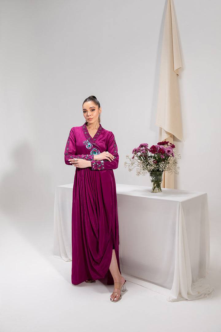 Maria Osama Khan | Tiffany Formals | Amethyst - Pakistani Designer Dress - by Maria Osama Khan | Type: Formal - 100% Original at Saira Sultan