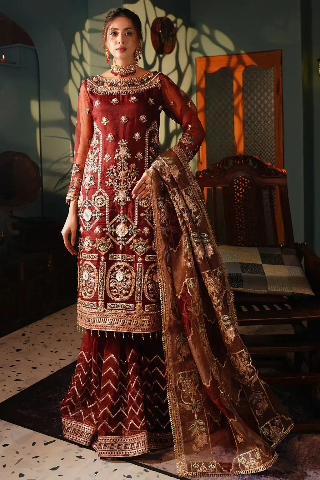 Maryams | Reet Formals | R-101 - Pakistani Designer Dress - by Maryams | Type: Formal - 100% Original at Saira Sultan