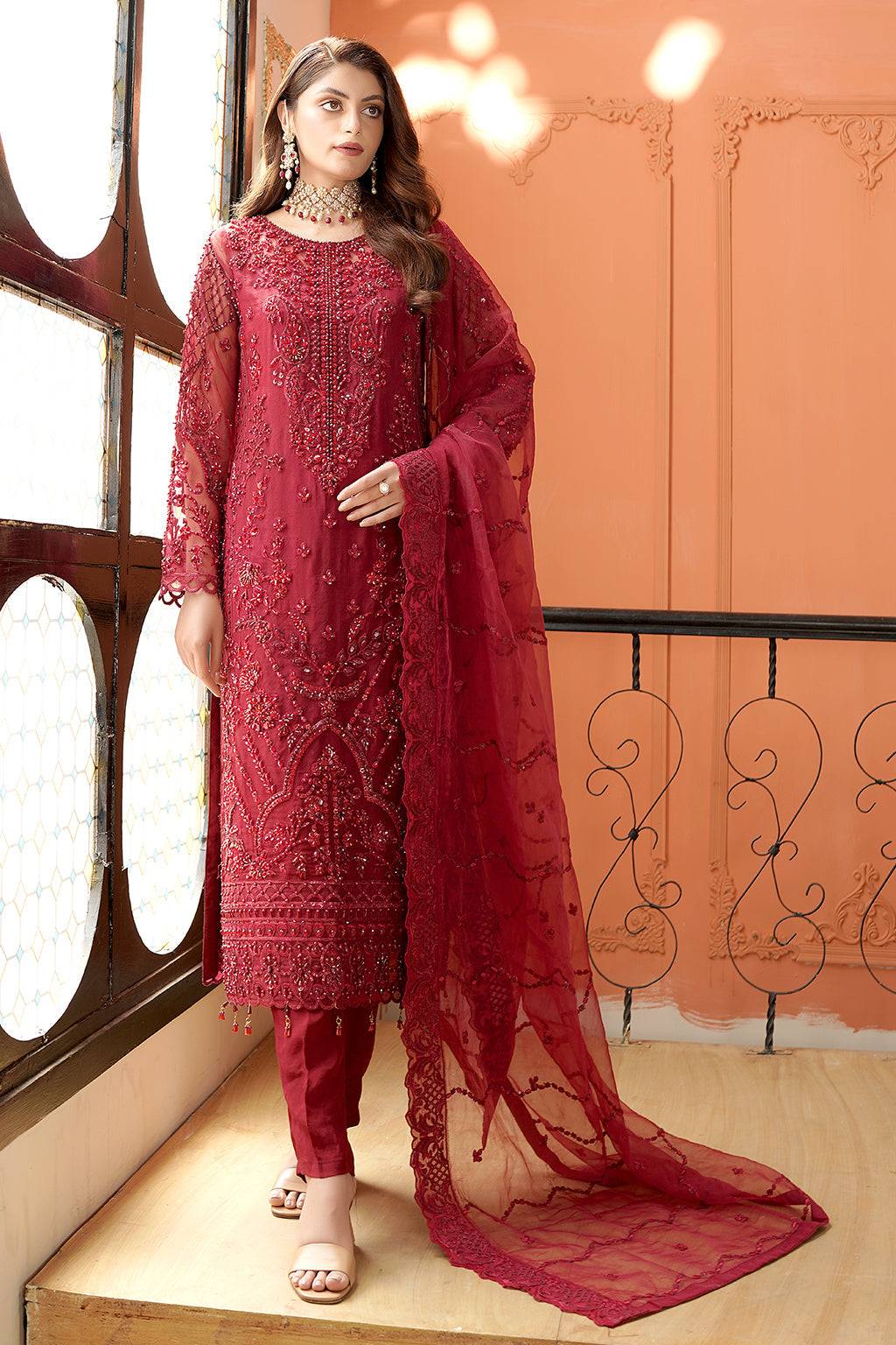 Maryams | Reet Formals | M 107 - Pakistani Designer Dress - by Maryams | Type: Formal - 100% Original at Saira Sultan