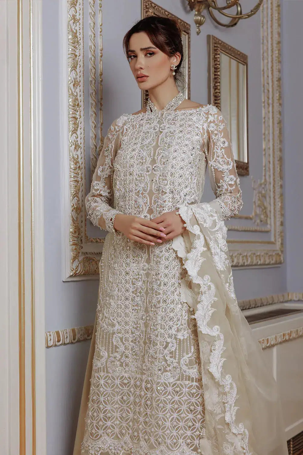Saira Rizwan | Lumiere Festive 23 | DAISY SR-04 - Pakistani Designer Dress - by Saira Rizwan | Type: Bridal - 100% Original at Saira Sultan