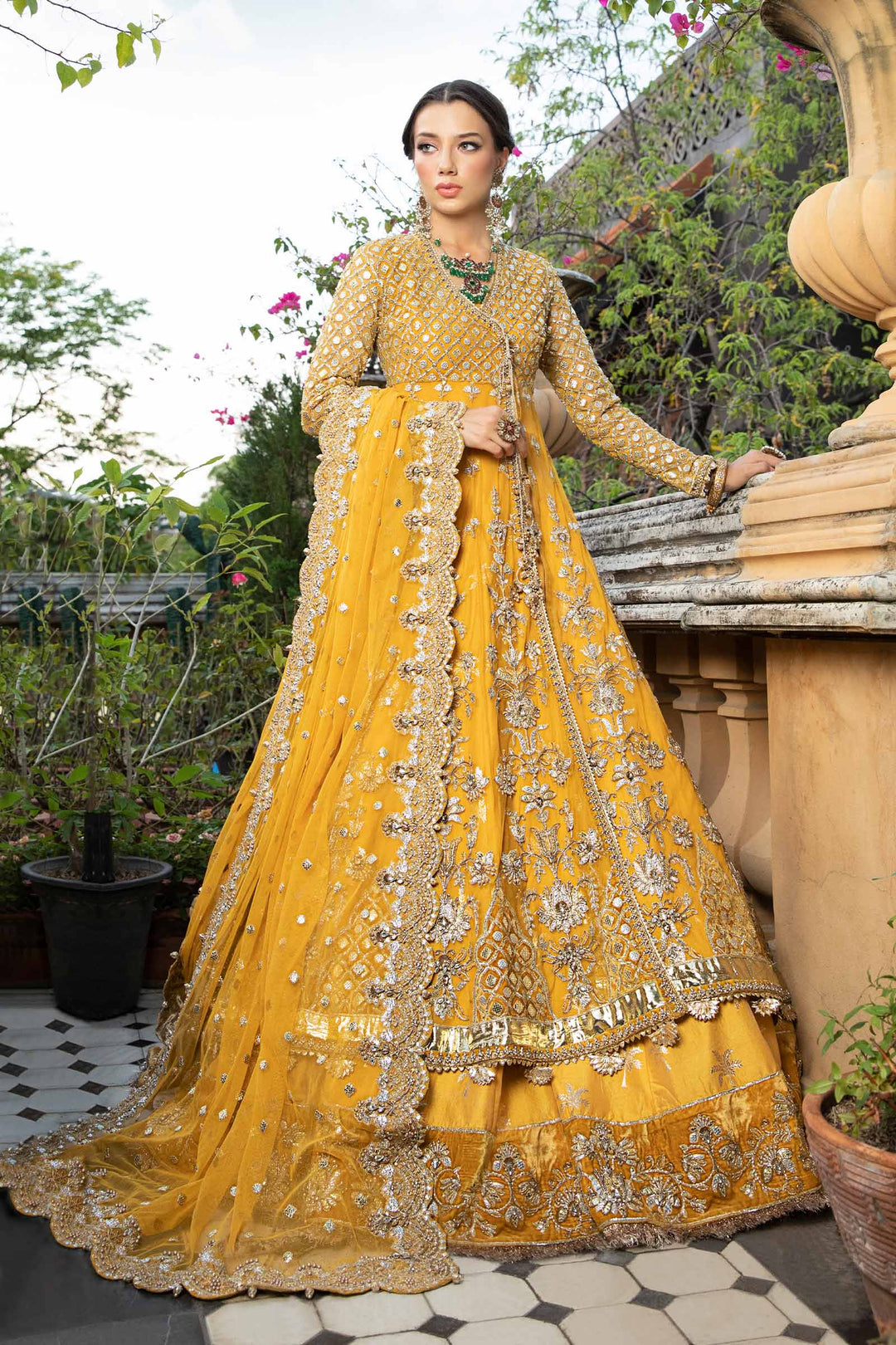 Maria B | Bridal Couture | Nura - Pakistani Designer Dress - by Maria B | Type: Ladies Clothes - 100% Original at Saira Sultan