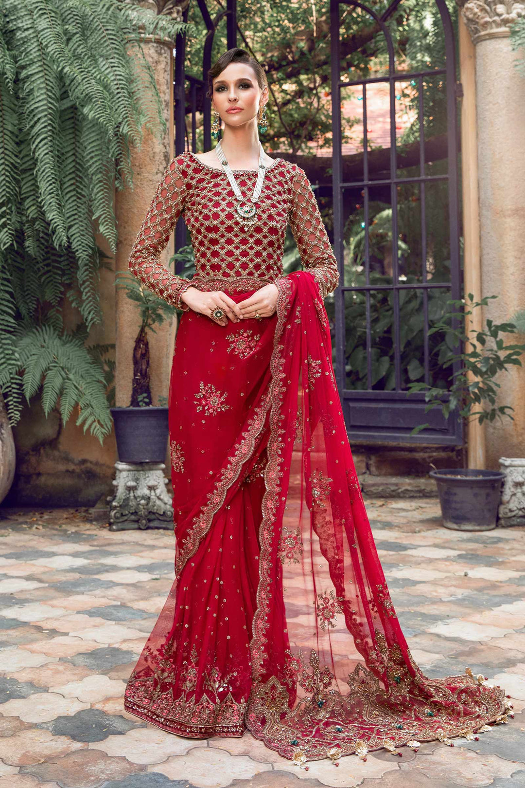Maria B | Bridal Couture | Adaliz - Pakistani Designer Dress - by Maria B | Type: Ladies Clothes - 100% Original at Saira Sultan