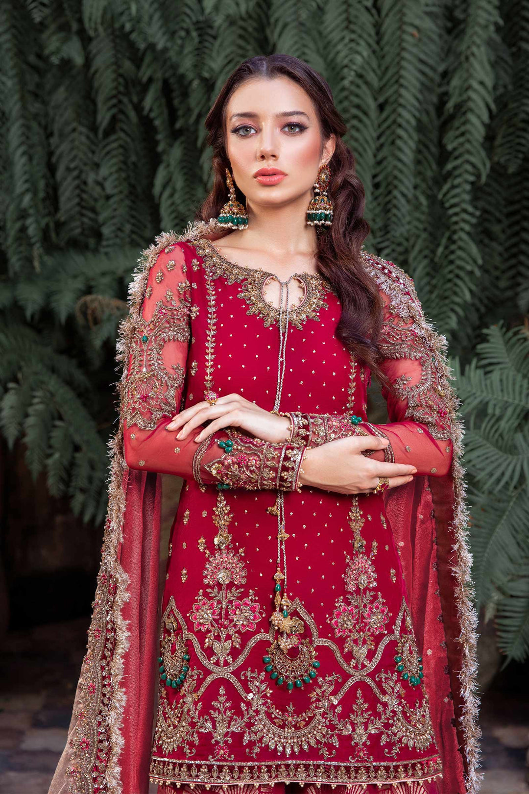Maria B | Bridal Couture | Shireen - Pakistani Designer Dress - by Maria B | Type: Ladies Clothes - 100% Original at Saira Sultan