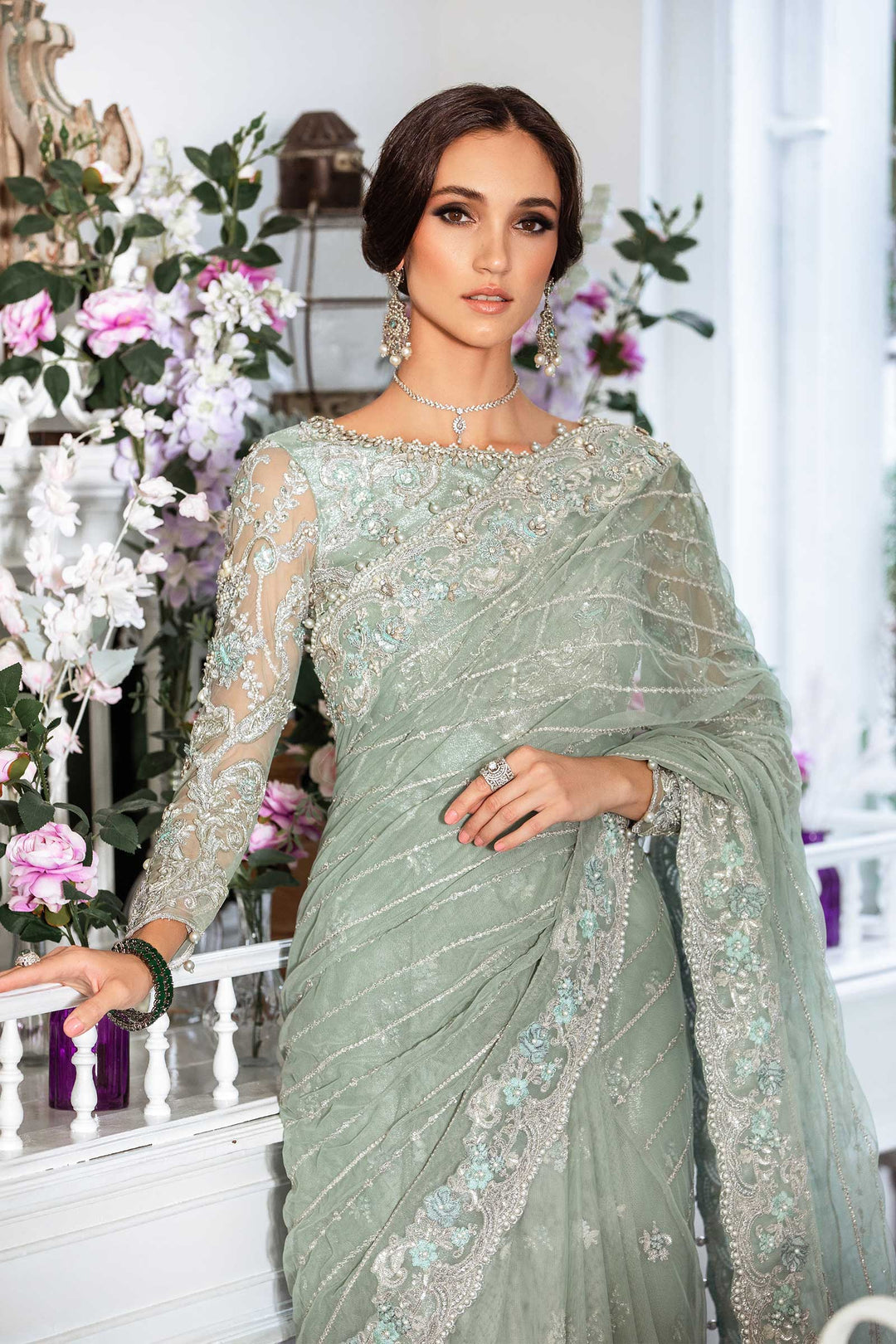 Maria B | Bridal Couture | Helene - Pakistani Designer Dress - by Maria B | Type: Ladies Clothes - 100% Original at Saira Sultan
