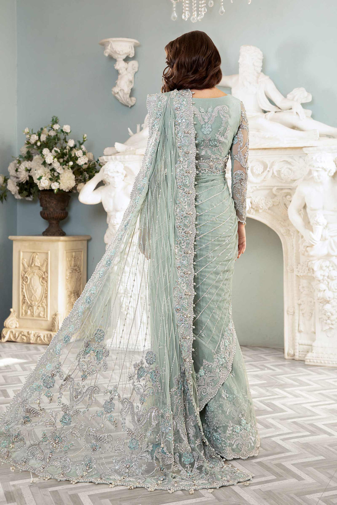 Maria B | Bridal Couture | Helene - Pakistani Designer Dress - by Maria B | Type: Ladies Clothes - 100% Original at Saira Sultan