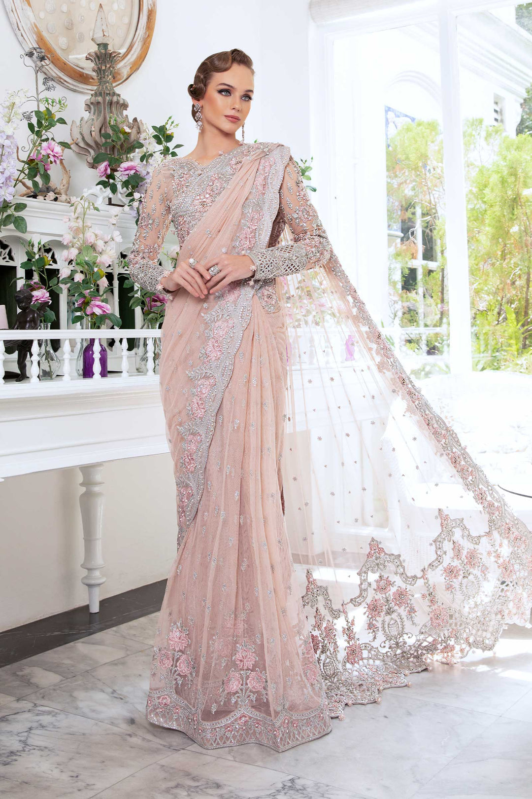 Maria B | Bridal Couture | Dahlia - Pakistani Designer Dress - by Maria B | Type: Ladies Clothes - 100% Original at Saira Sultan