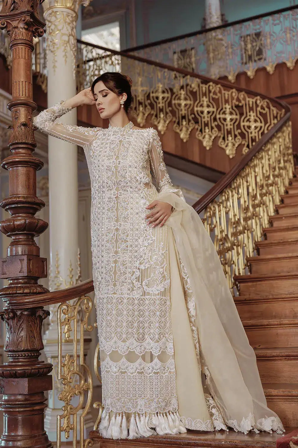 Saira Rizwan | Lumiere Festive 23 | DAISY SR-04 - Pakistani Designer Dress - by Saira Rizwan | Type: Bridal - 100% Original at Saira Sultan