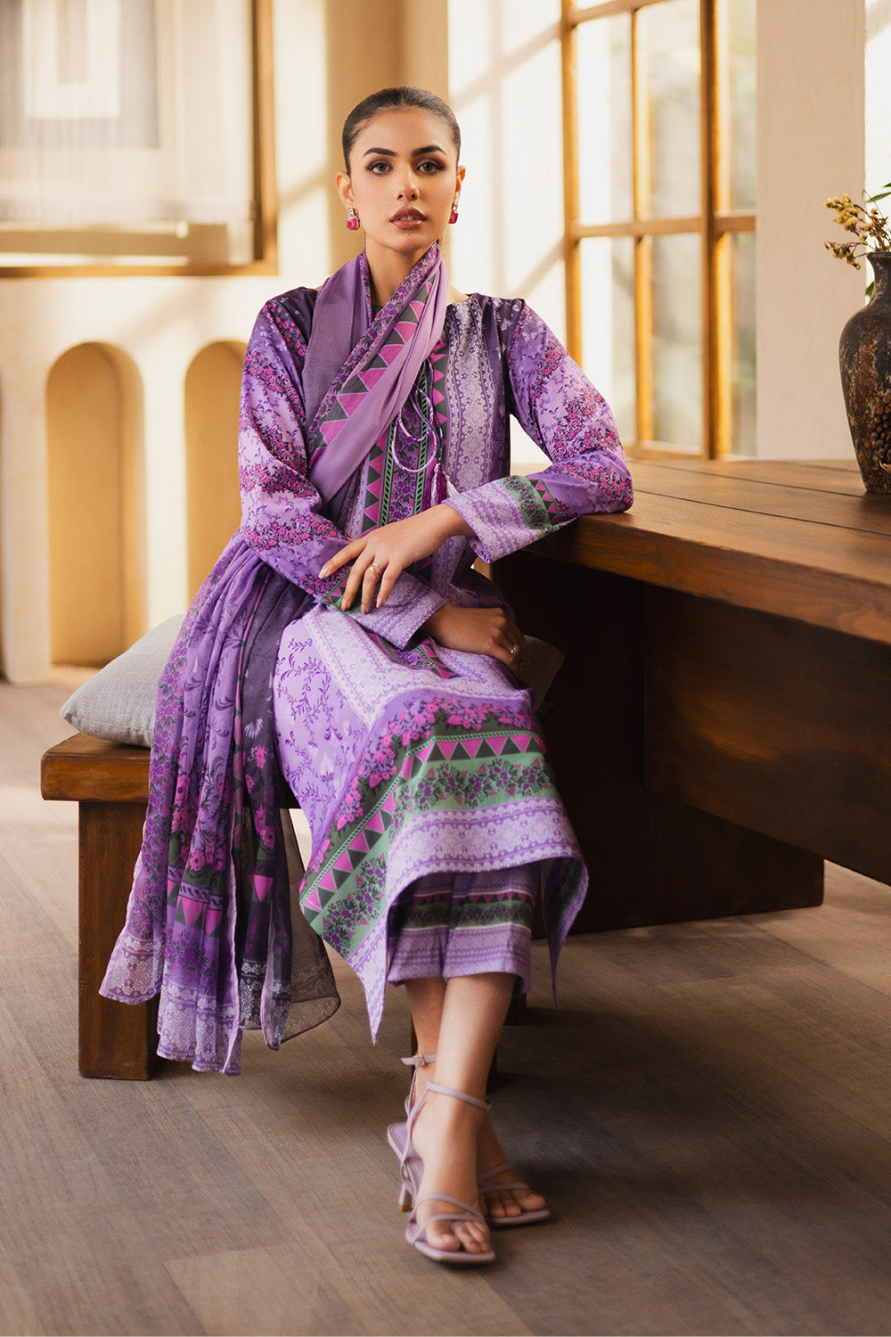 Maryum N Maria | Ceil 25 | AYTAN L Purple Gray Silk