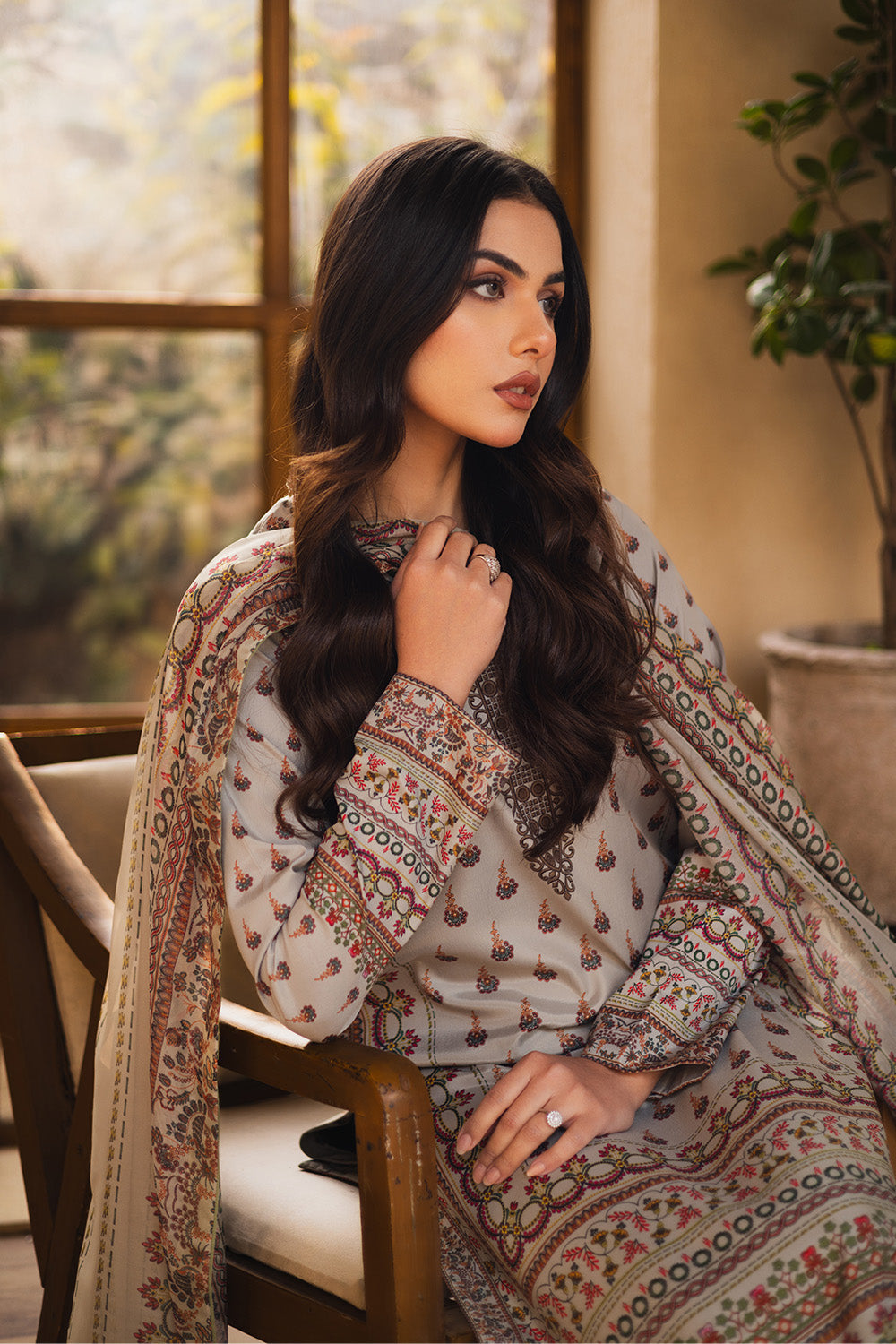 Maryum N Maria | Ceil 25 | DIBA L Cloud Gray Silk