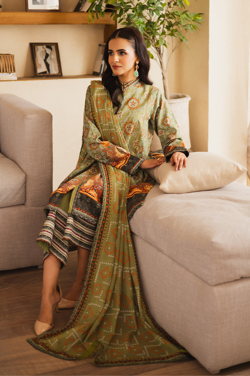 Maryum N Maria | Ceil 25 | AYTAN M Mint Green Silk