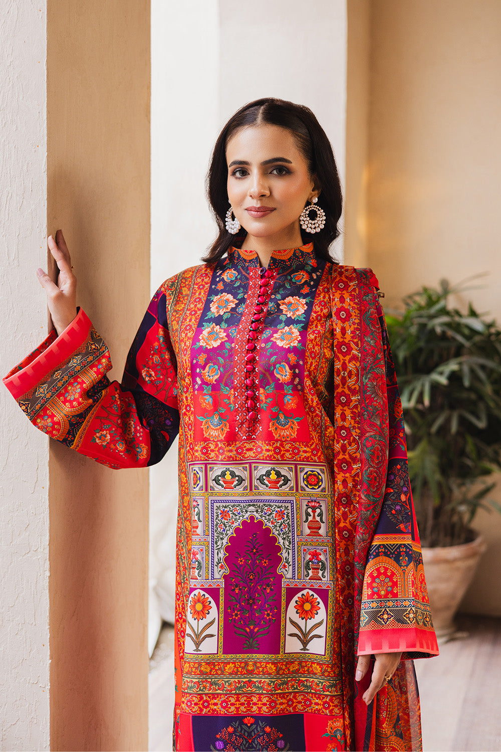 Maryum N Maria | Ceil 25 |ARYANA M Orange Silk