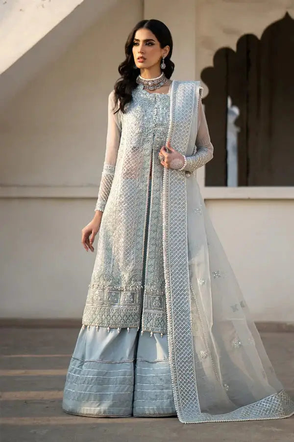 Ittehad | Dilruba Wedding Formals | ESDR75-SUT-BLU - Pakistani Designer Dress - by Ittehad | Type: Bridal - 100% Original at Saira Sultan