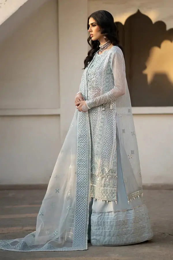 Ittehad | Dilruba Wedding Formals | ESDR75-SUT-BLU - Pakistani Designer Dress - by Ittehad | Type: Bridal - 100% Original at Saira Sultan