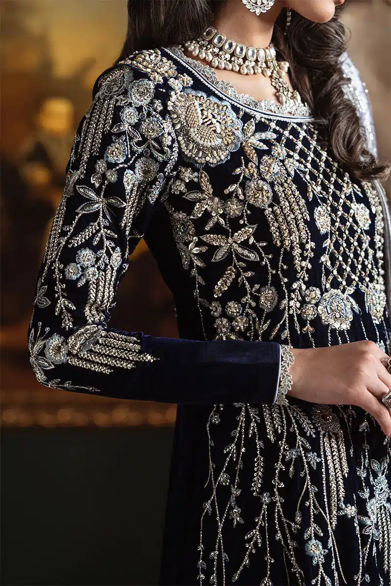 Mushq | Niloufer Velvet Edit 23 | Yasmin - Pakistani Designer Dress - by Mushq | Type: Bridal - 100% Original at Saira Sultan