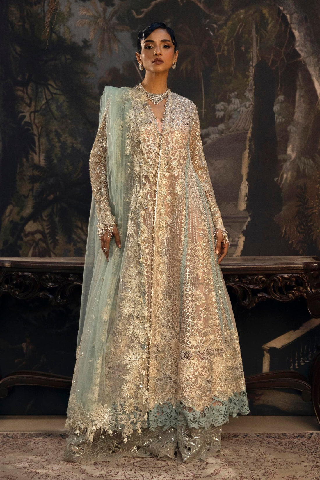 Sana Safinaz | Nura Festive 25 | N251-001-3CT - Pakistani Designer Dress - by Sana Safinaz - Type : Ladies Clothes - 100% Original at Saira Sultan