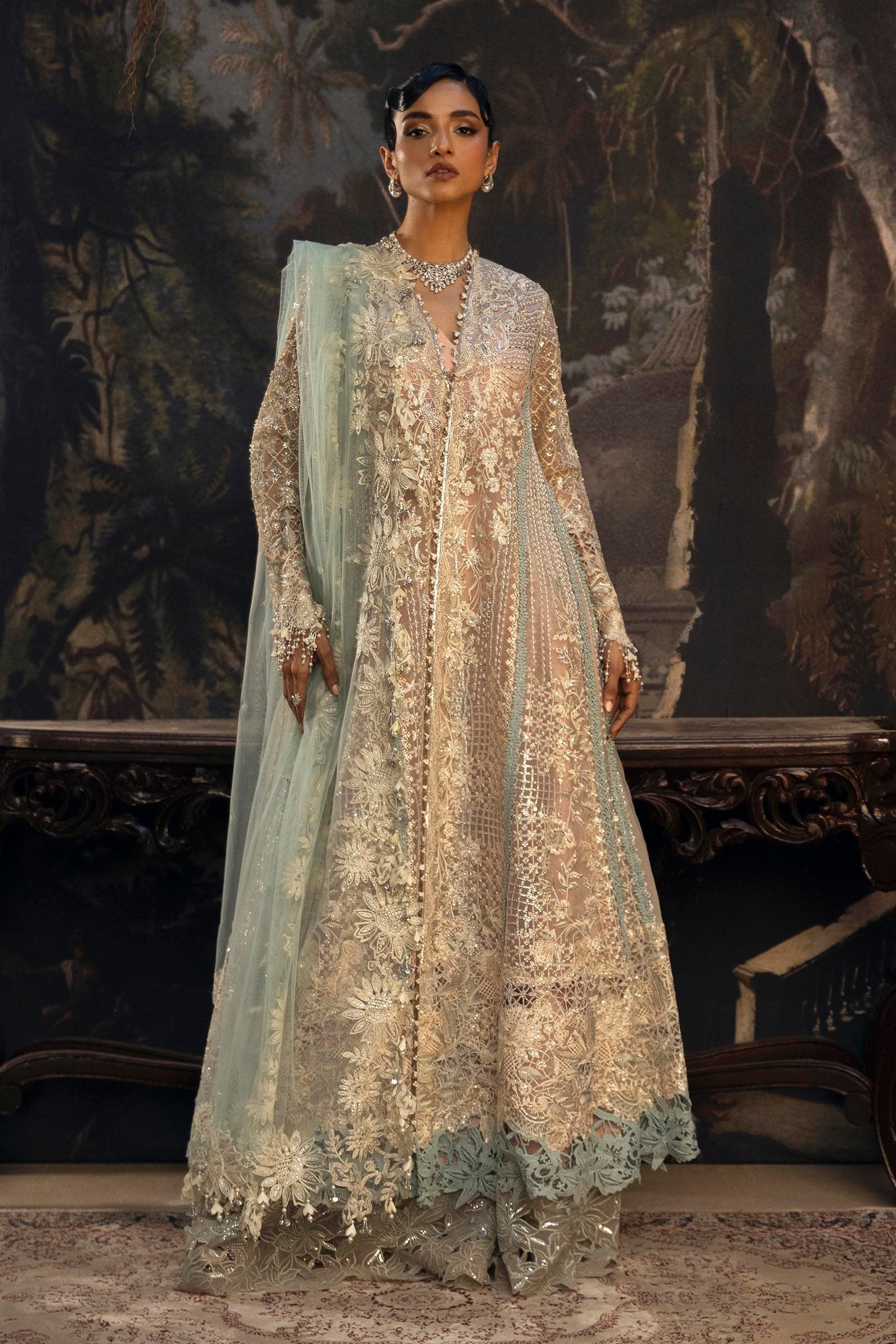 Sana Safinaz | Nura Festive 25 | N251-001-3CT - Pakistani Designer Dress - by Sana Safinaz - Type : Ladies Clothes - 100% Original at Saira Sultan