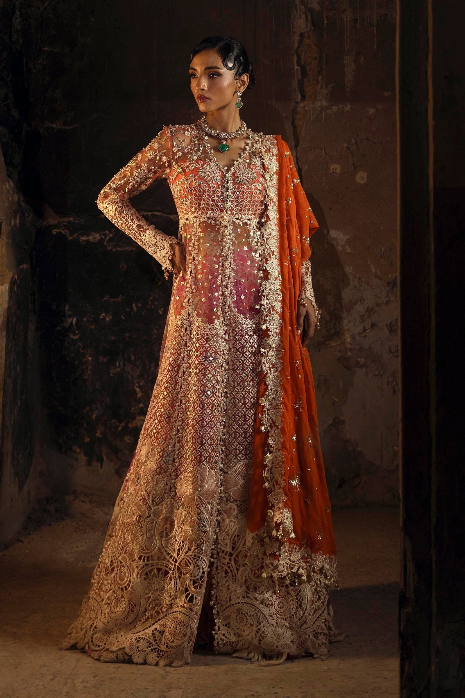 Sana Safinaz | Nura Festive 25 | N251-002-3CX - Pakistani Designer Dress - by Sana Safinaz - Type : Ladies Clothes - 100% Original at Saira Sultan