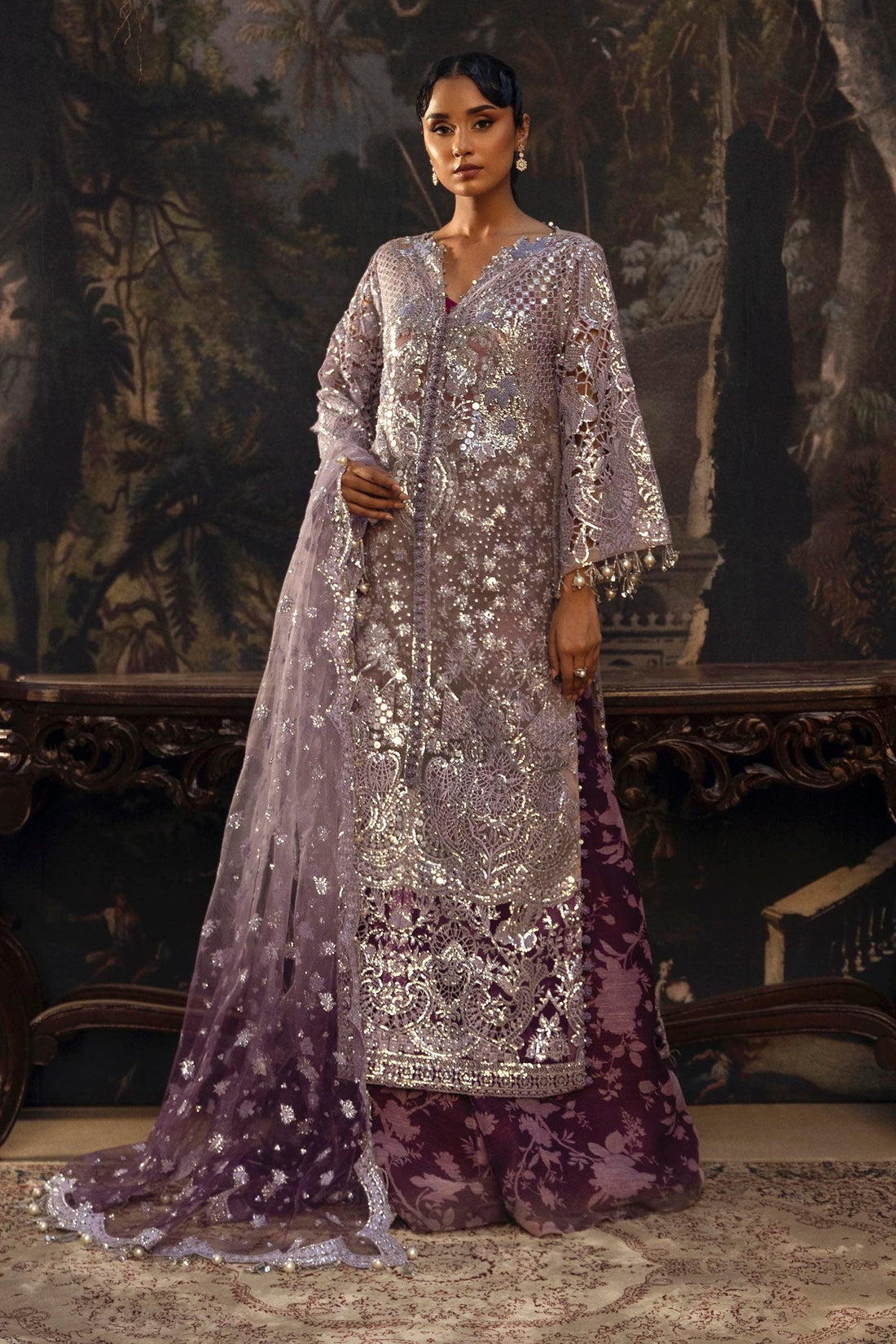 Sana Safinaz | Nura Festive 25 | N251-007-3DJ - Pakistani Designer Dress - by Sana Safinaz - Type : Ladies Clothes - 100% Original at Saira Sultan