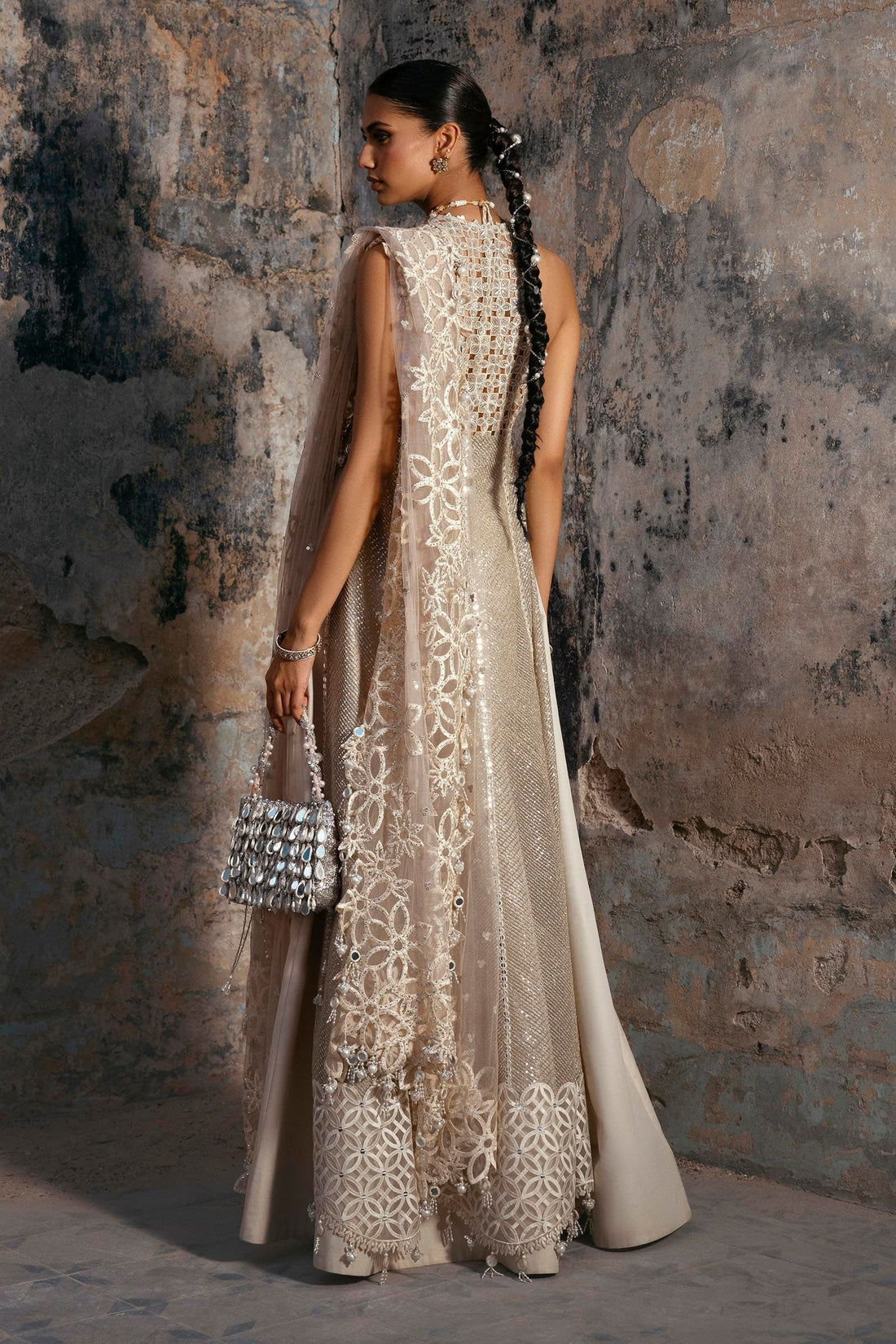 Sana Safinaz | Nura Festive 25 | N252-004-3CX XS Beige Net