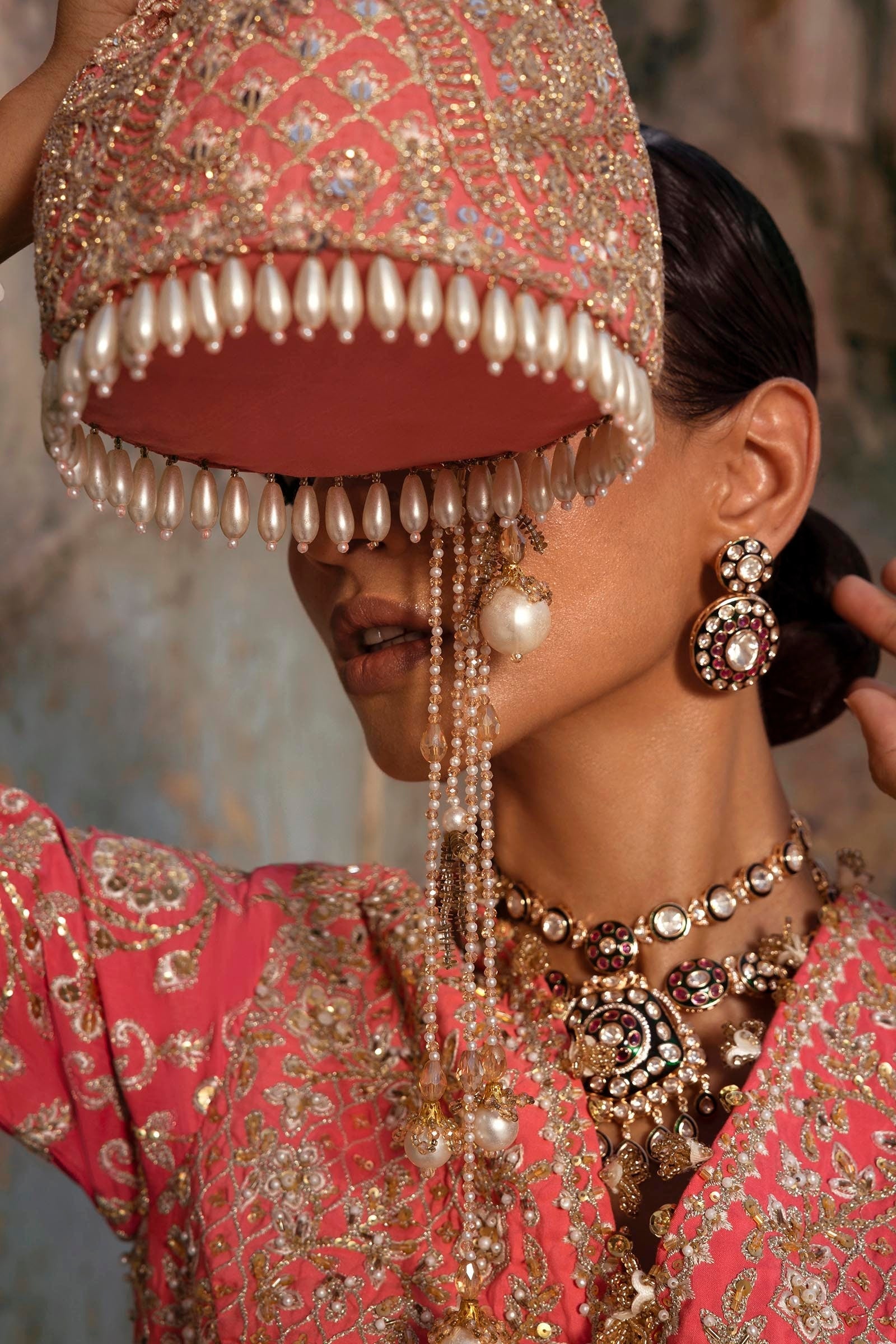 Sana Safinaz | Nura Festive 25 | N252-005-3CX Custom Size Fuchsia Pink Raw Silk