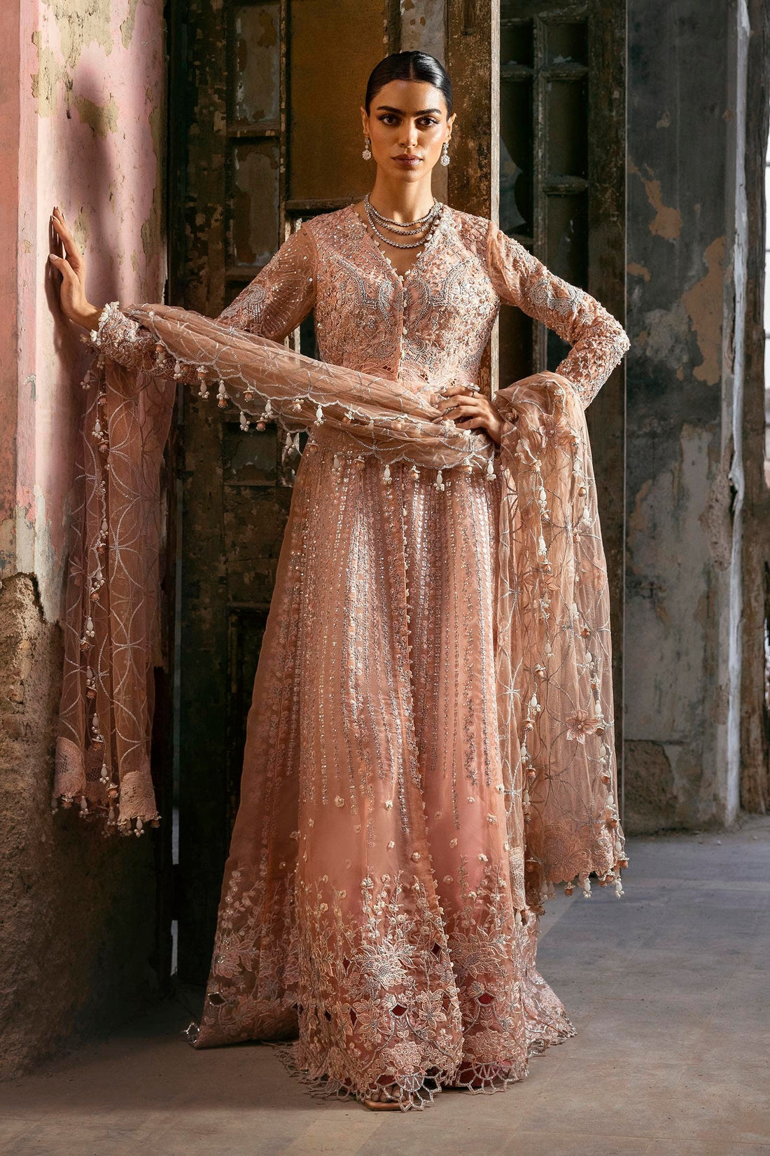 Sana Safinaz | Nura Festive 25 | N252-007-3CX XS Powder Pink Organza