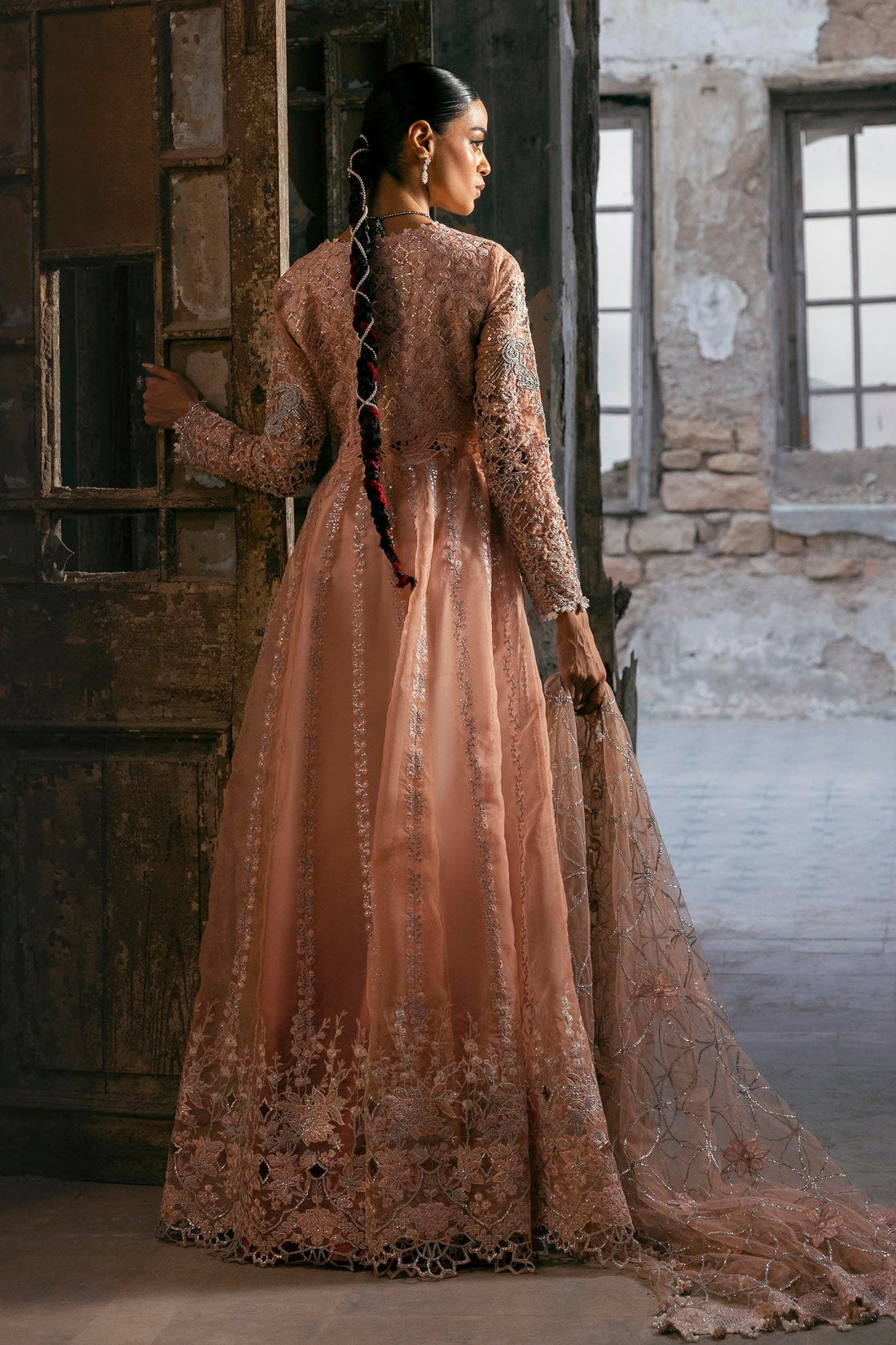 Sana Safinaz | Nura Festive 25 | N252-007-3CX XS Powder Pink Organza