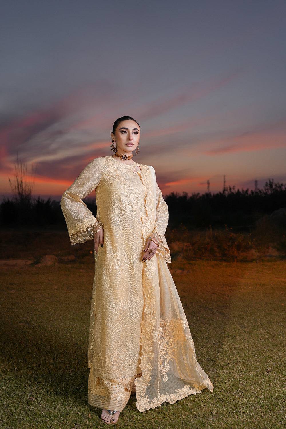 Nilofer Shahid | Verve Summer 24 | Irina  Verve SS 24 - Pakistani Designer Dress - by Nilofer Shahid | Type: Formal - 100% Original at Saira Sultan