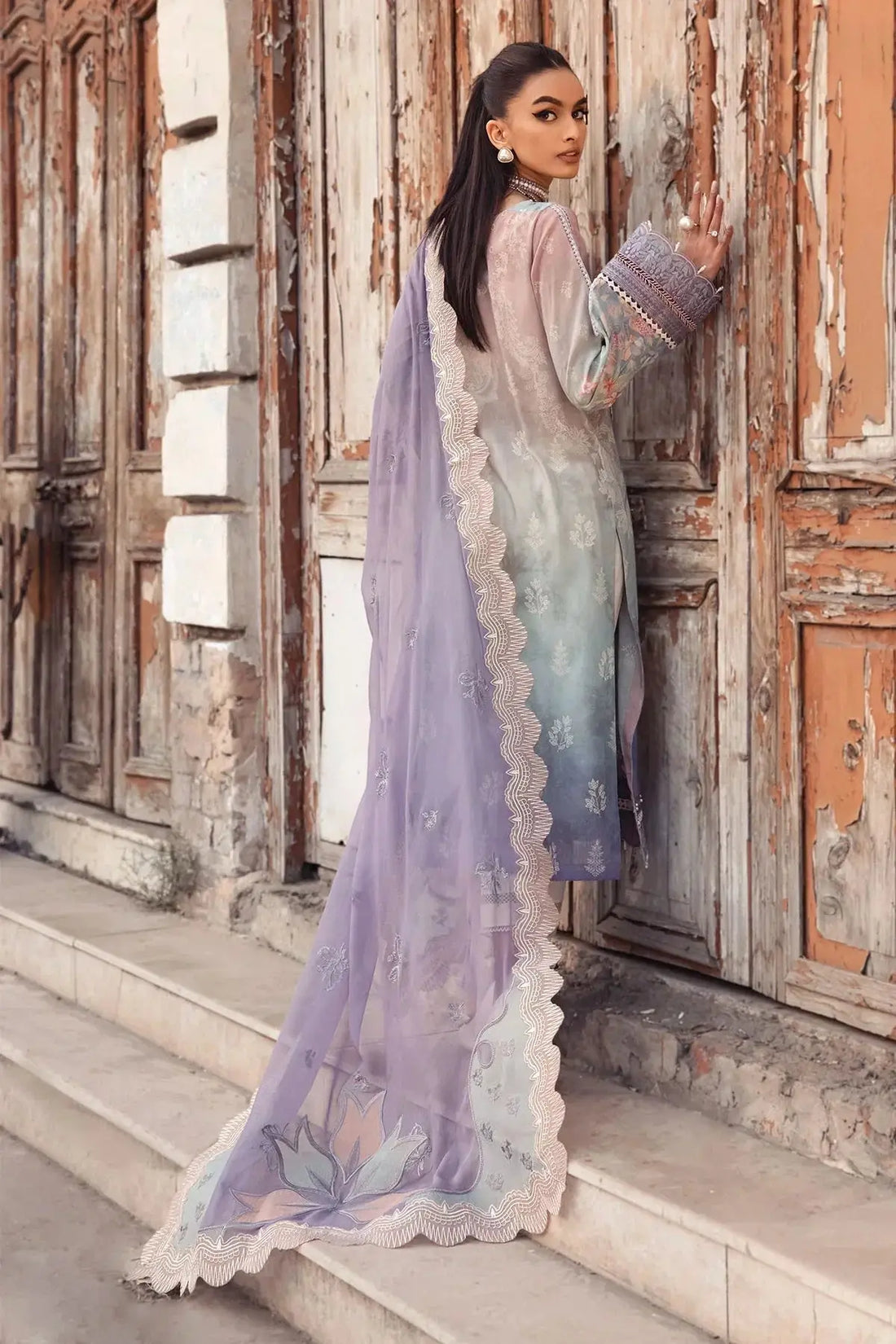 Nureh | Swiss Prints | NS-121 - Pakistani Designer Dress - by Nureh | Type: Luxury - 100% Original at Saira Sultan