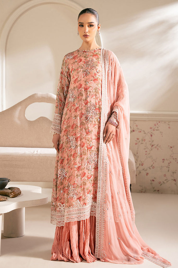 Cross Stitch | Luxe Atelier 25 | CORAL PUNCH XS Pale Peach Organza