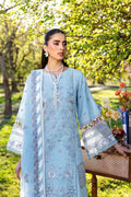 Ramsha | Riwayat Lawn Collection | Y-1306 M Light Blue Lawn