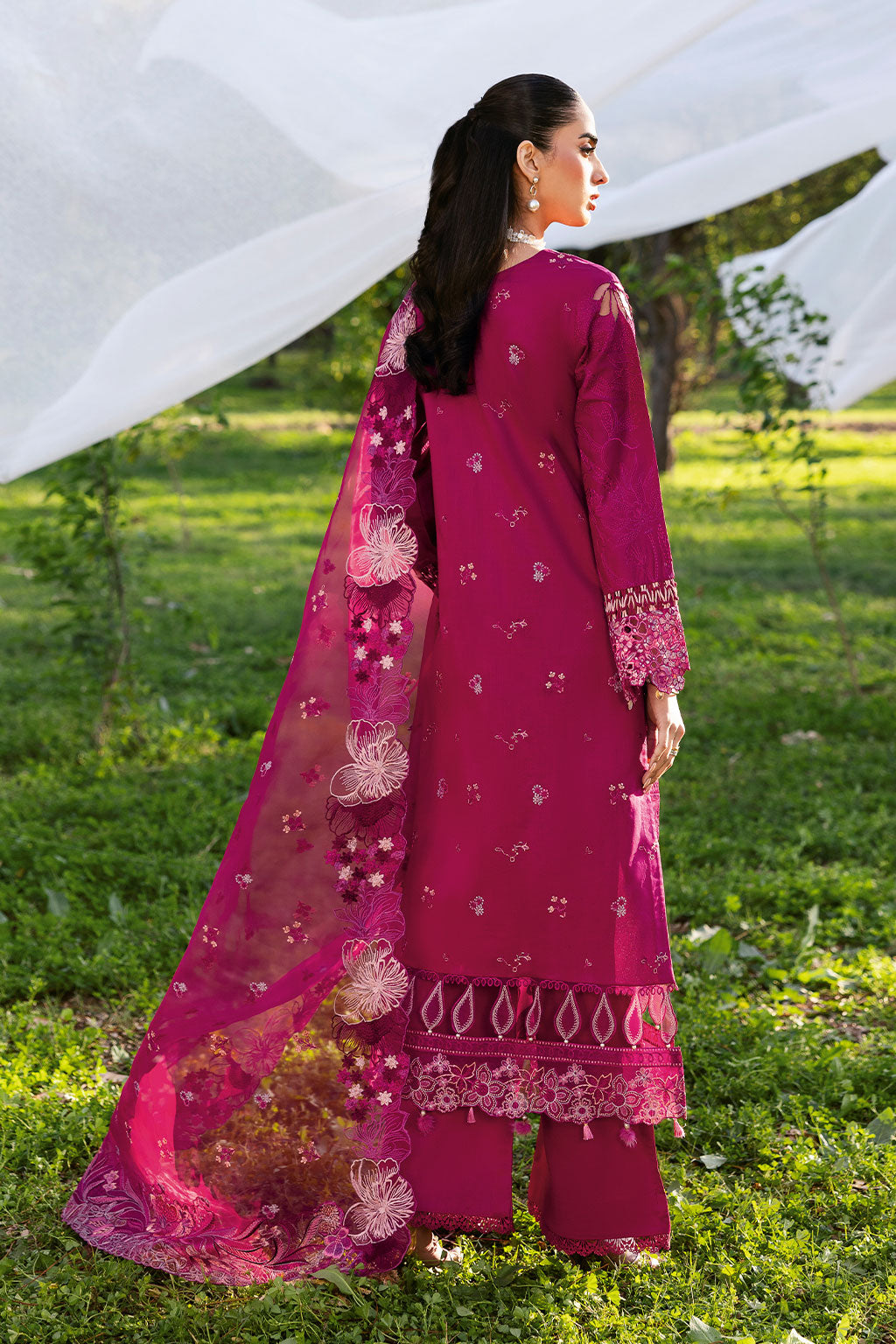 Ramsha | Riwayat Lawn Collection | Y-1301 XS Magenta Lawn