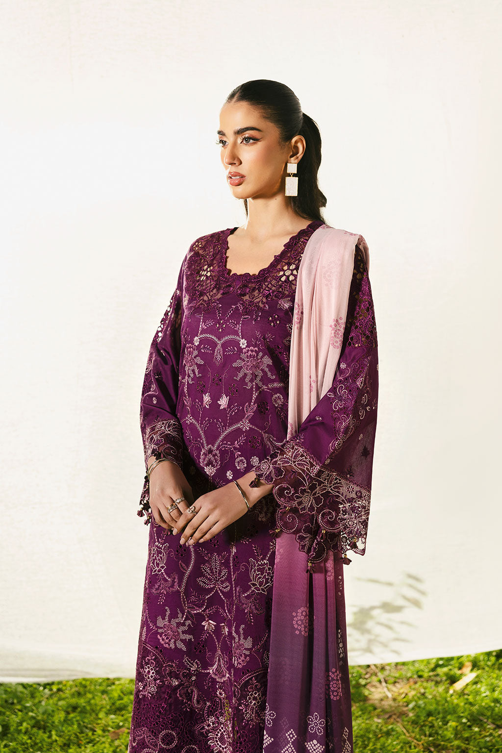 Ramsha | Riwayat Lawn Collection | Y-1305 XL Magenta Lawn
