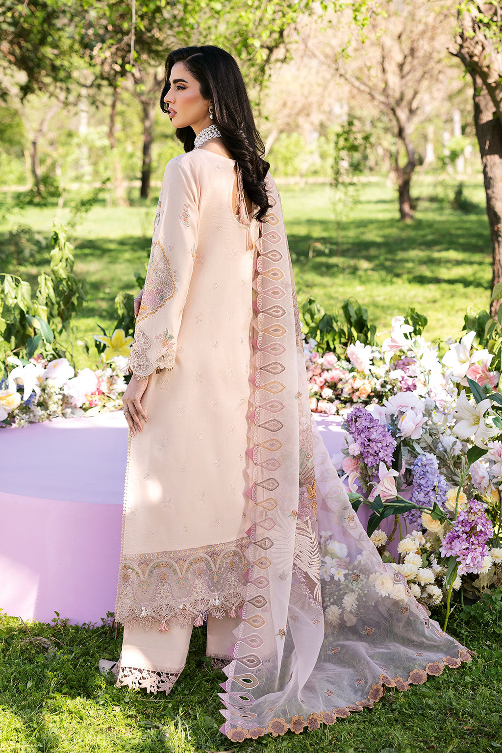 Ramsha | Riwayat Lawn Collection | Y-1308 XS Ivory Lawn