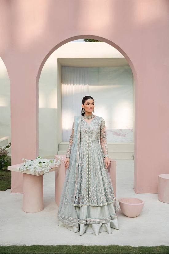 Raja Salahuddin | Love in Bloom | Blue Bell - Pakistani Designer Dress - by Raja Salahuddin | Type: Formal - 100% Original at Saira Sultan