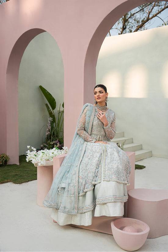 Raja Salahuddin | Love in Bloom | Blue Bell - Pakistani Designer Dress - by Raja Salahuddin | Type: Formal - 100% Original at Saira Sultan