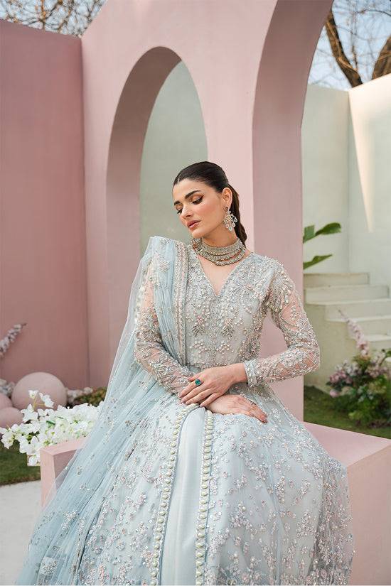 Raja Salahuddin | Love in Bloom | Blue Bell - Pakistani Designer Dress - by Raja Salahuddin | Type: Formal - 100% Original at Saira Sultan
