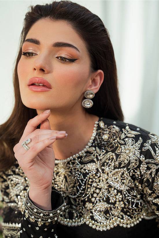 Raja Salahuddin | Love in Bloom | Black Lady - Pakistani Designer Dress - by Raja Salahuddin | Type: Formal - 100% Original at Saira Sultan