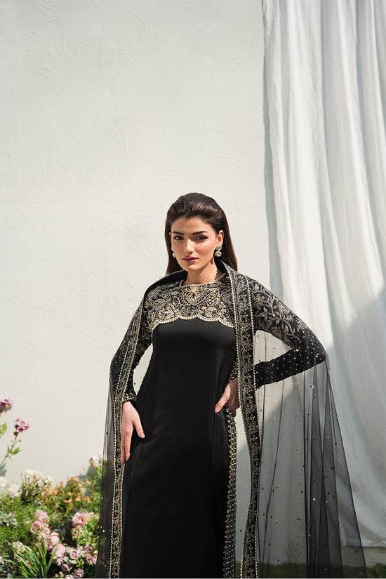 Raja Salahuddin | Love in Bloom | Black Lady - Pakistani Designer Dress - by Raja Salahuddin | Type: Formal - 100% Original at Saira Sultan