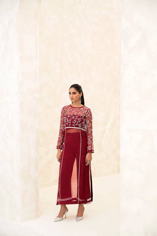 Raja Salahuddin | The Wishlist | CHERRY - Pakistani Designer Dress - by Raja Salahuddin | Type: Formal - 100% Original at Saira Sultan