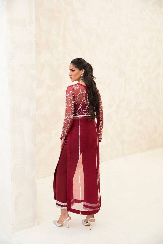 Raja Salahuddin | The Wishlist | CHERRY - Pakistani Designer Dress - by Raja Salahuddin | Type: Formal - 100% Original at Saira Sultan