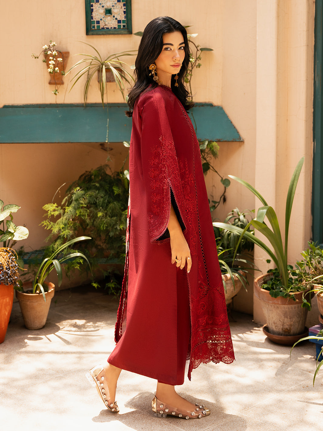 Izel | Dastak Luxury Lawn | REET -  Izel Ladies Clothes -  Saira Sultan