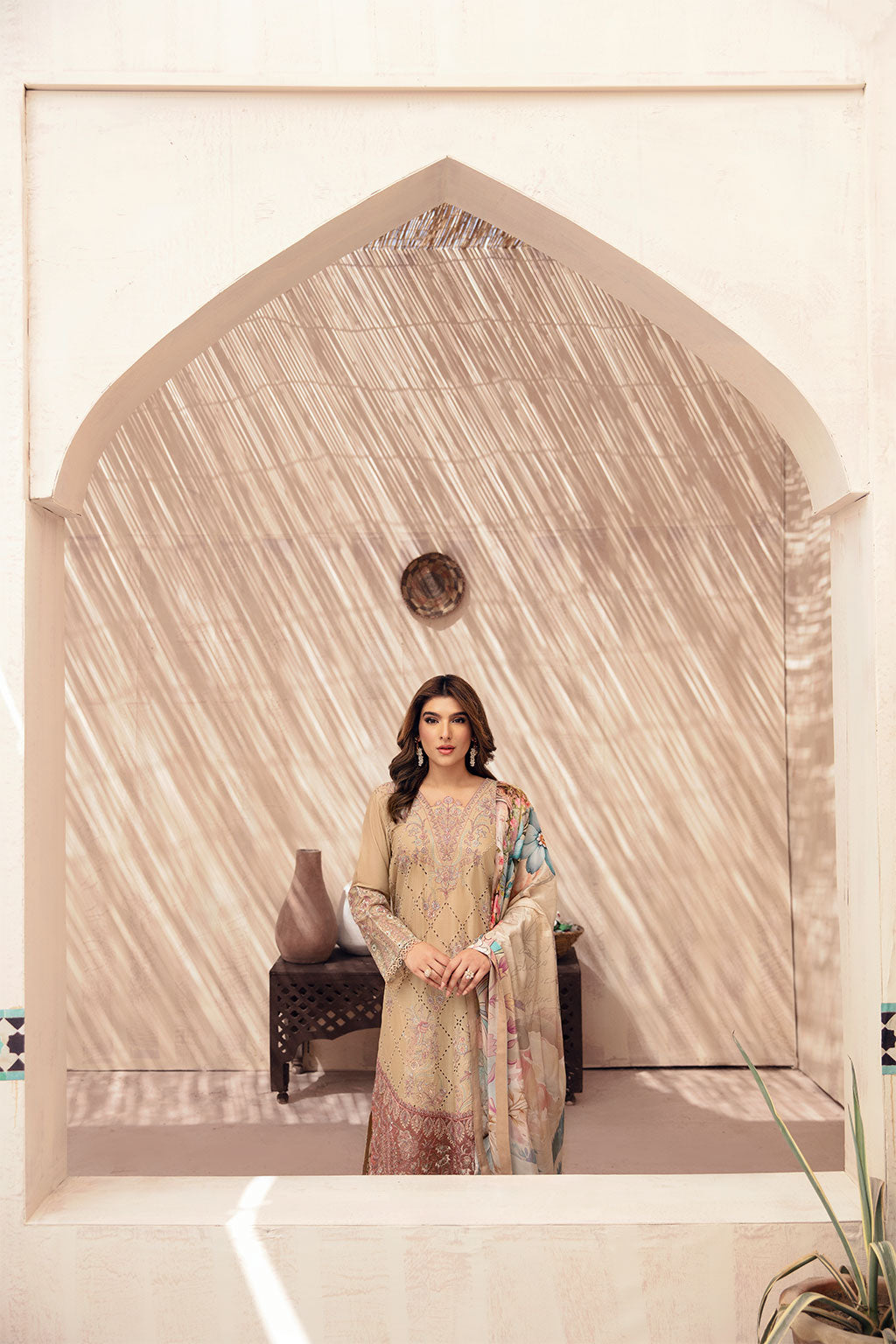Ramsha | Andaaz Collection | Z-1010 M Beige Lawn