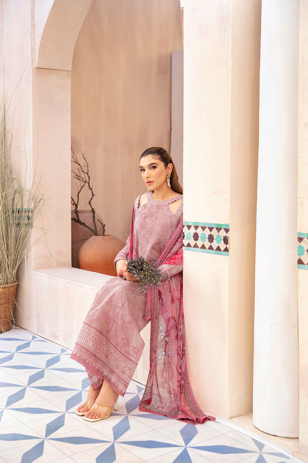 Ramsha | Andaaz Collection | Z-1008 XL Pink Lawn