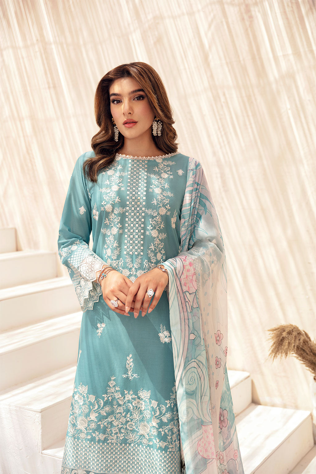 Ramsha | Andaaz Collection | Z-1004 M Ice Blue Lawn