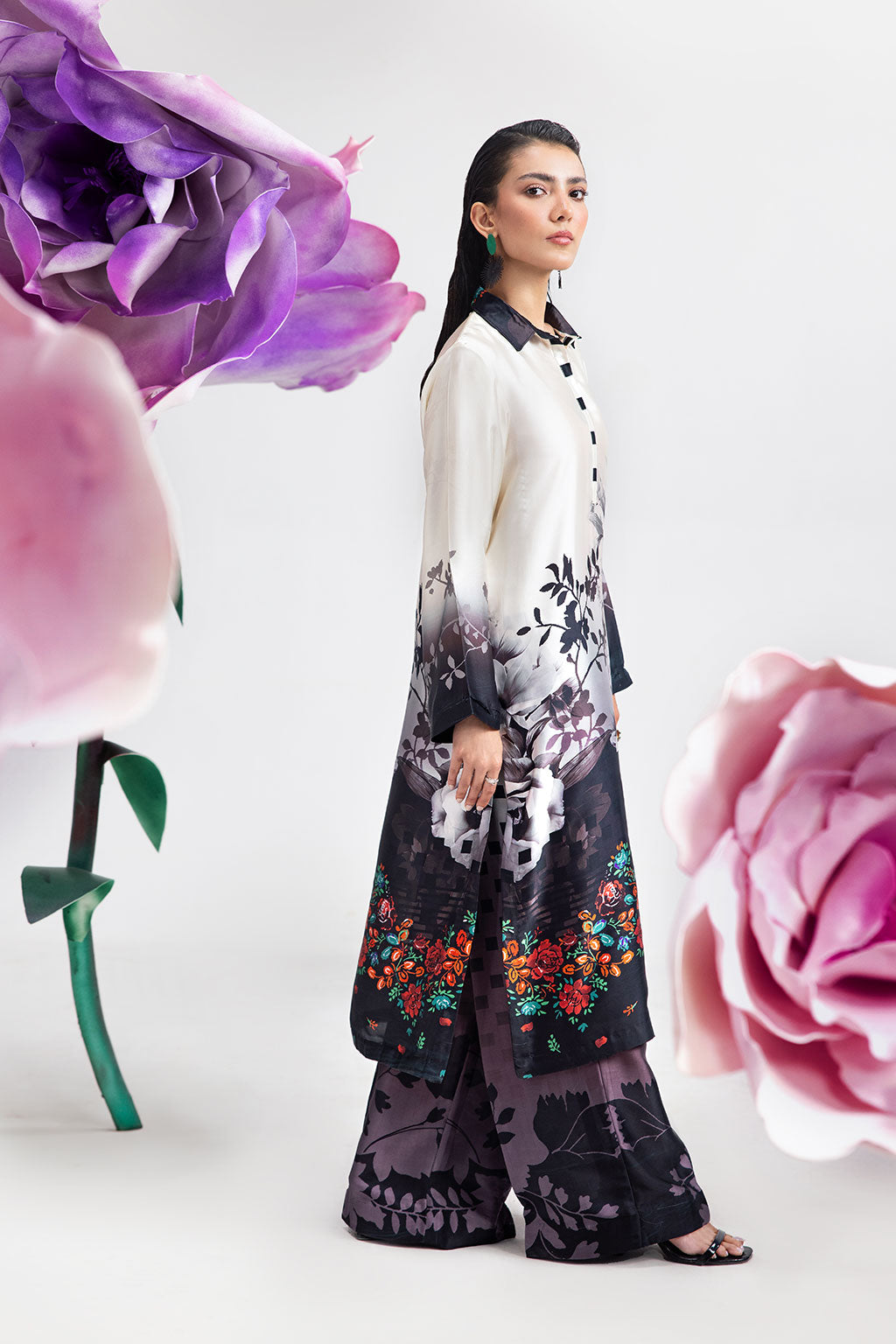 Afsanah | The Print Edit | WHISPER PERAL AP-109 M Milk White Silk