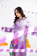 Afsanah | The Print Edit | MAJESTIC SERENE (extended shirt) AP-115 M Lavender Silk