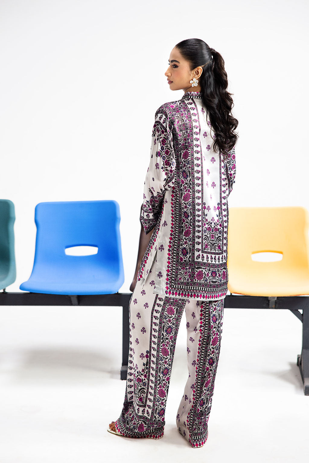 Afsanah | The Print Edit | GARDEN GLAM AP-113 XS White Silk