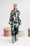 Afsanah | The Print Edit | GREEN SPARKLE AP-106 XS Spanish Green Silk